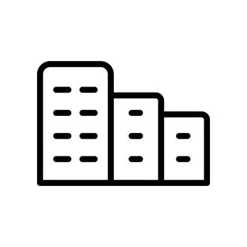 This is a Nice Building Icon Design Ilustración de archivo