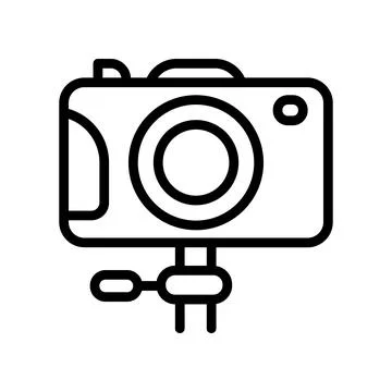 This is a Nice Camera Icon Design Stock Illustration