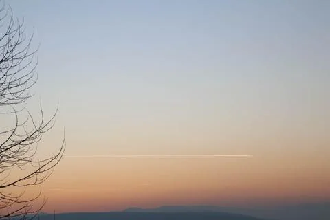 A nice capture of sky during evening time with copy space Stock Photos