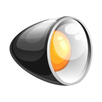 A nice car headlight Stock Illustration