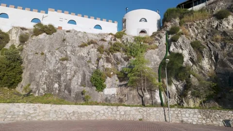 Nice of a castle on seaside Stock Footage 310945126