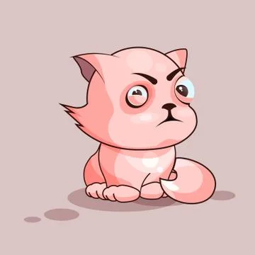 Nice cat squints Stock Illustration