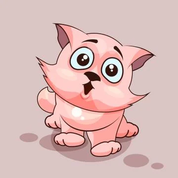 Nice Cat surprised Stock Illustration