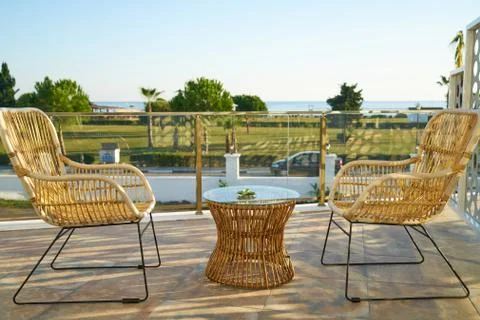 Nice chairs and table Stock Photos