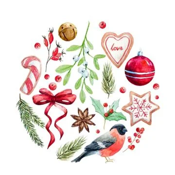 Nice christmas composition Stock Photos