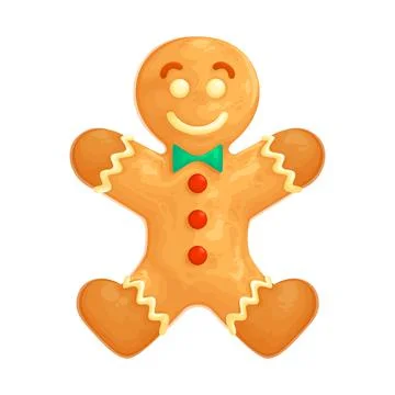 A nice Christmas gingerbread cookie Illustrazione stock