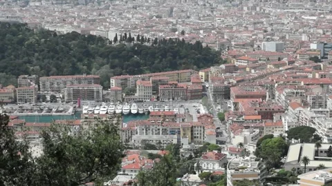Nice - City of Nice from above-03 Stock Footage 133396540