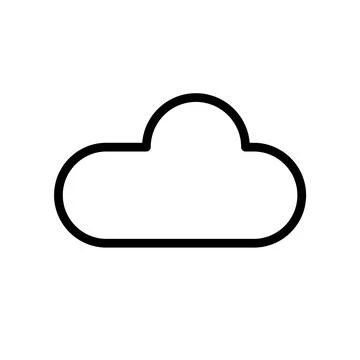 Nice Cloud Icon Design Template Stock Illustration