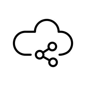 Nice Cloud Network Icon Design Template Stock Illustration