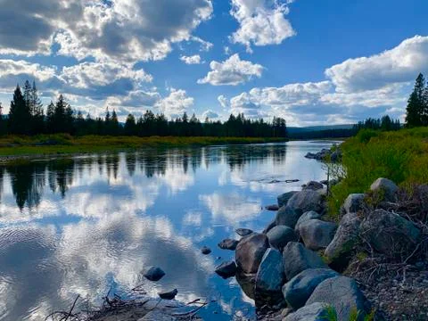 Nice Cloud reflection Stock Photos