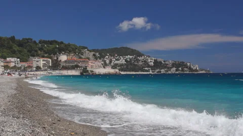 Nice coastline, France 스톡 동영상 38531053