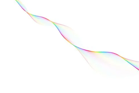 Nice colorful big wave from lines Stock Illustration