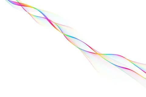 Nice colorful big wave from lines Stock Illustration