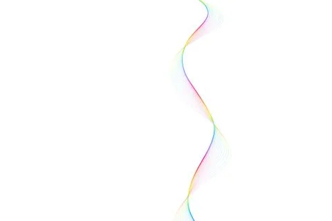 Nice colorful big wave from lines Stock Illustration