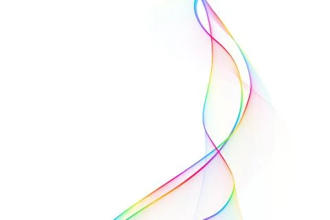Nice colorful big wave from lines Иллюстрация