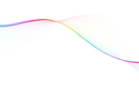 Nice colorful big wave from lines Stock Illustration