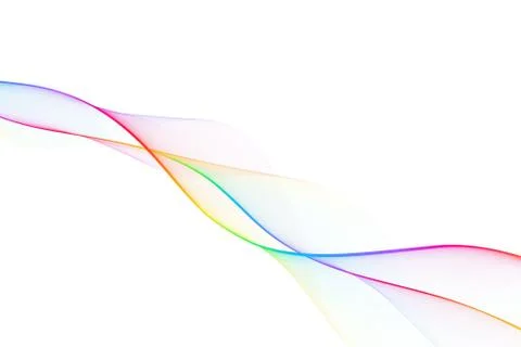 Nice colorful big wave from lines Stock Illustration