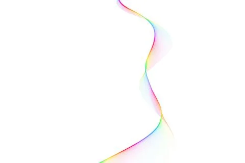 Nice colorful big wave from lines Stock Illustration