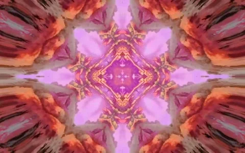 Nice Colorful Kaleidoscope Stock Footage 166555463