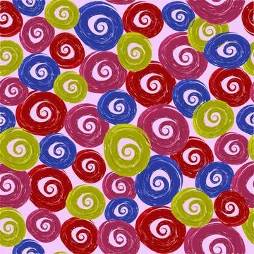 Nice colorful seamless pattern Stock Illustration