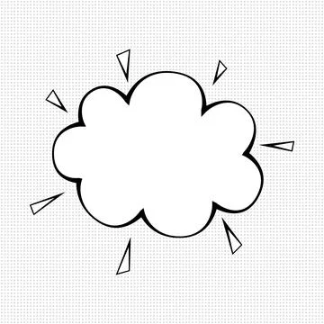 Nice comic bubble Illustrazione stock