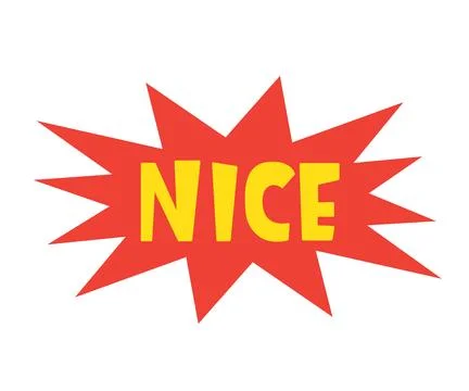 Nice Comic Chat Sticker with handwritten short phrase expression Illustration