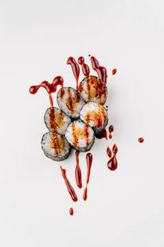 Nice composition made of rolls Stock Photos