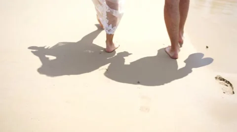 Nice couple on the beach. Stock Footage 60780192