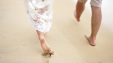 Nice couple on the beach. Stock Footage 60780289