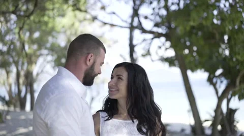 Nice couple on the beach. Stock Footage 60781183