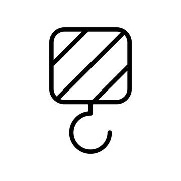 This is a Nice Crane Icon Design 库存插图