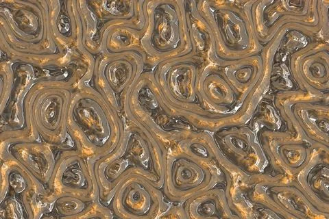 Nice creative orange alien body relief background illustration Stock Illustration