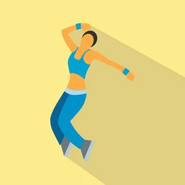 Nice dance flat symbol Stock Illustration