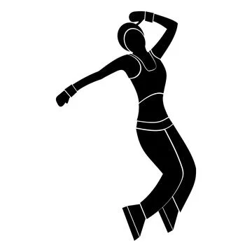 Nice dance simple symbol 스톡 일러스트