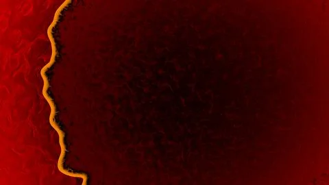 Nice dark red shimmering volumetric figures backdrop - abstract 3D rendering Stock Illustration