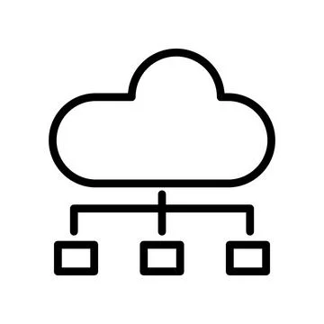 Nice Data Storage Icon Design Template Stock Illustration