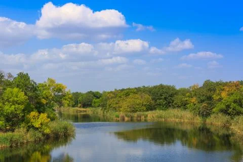 Nice day on river Stock Photos