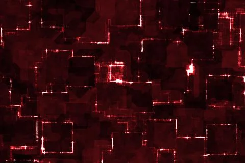 Nice design red tech optic wire lights cg background illustration Stock Illustration