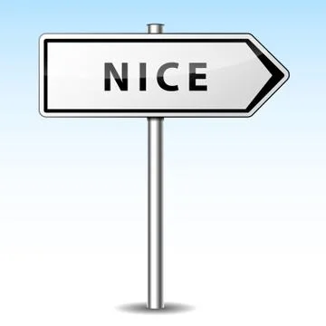 Nice directional sign Stock Illustration