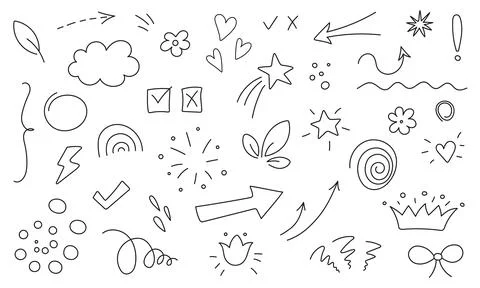 Nice doodle pattern for boy and girl Stock Illustration