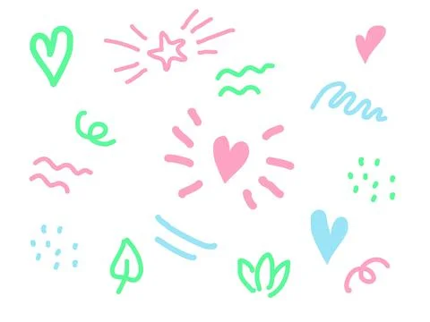 Nice doodle pattern Stock Illustration