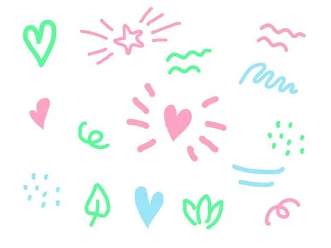 Nice doodle pattern Stock Illustration