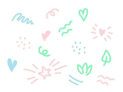 Nice doodle pattern Stock Illustration