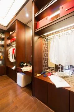 Nice dressing room Stock Photos