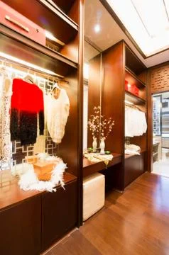 Nice dressing room Stock Photos