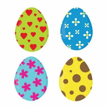 Nice easter eggs Stock Illustration
