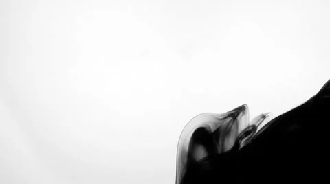 Nice edge ink in water Stock Footage 8990857