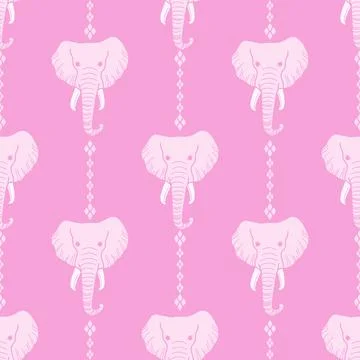 Nice elephant pattern in Asian style 스톡 일러스트