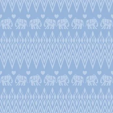 Nice elephant pattern in Asian style 스톡 일러스트