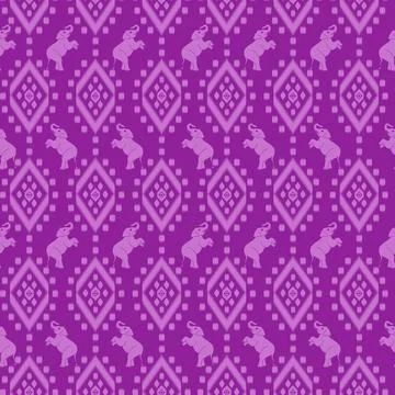 Nice elephant pattern in Asian style 스톡 일러스트